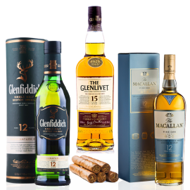 Aged Scotch and Cigar Collection