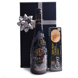 Non-Alcoholic Cider and Crackers