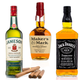 Whiskey Tasting and Cigar Gift Set