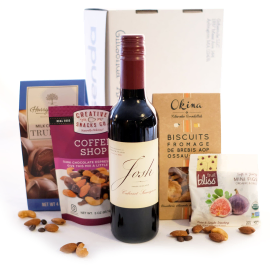 Wine, Fruits, and Nuts Snack Box