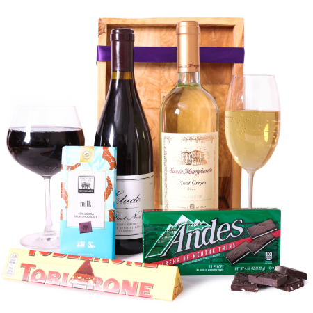 Chocolate y vino: Un momento de relax