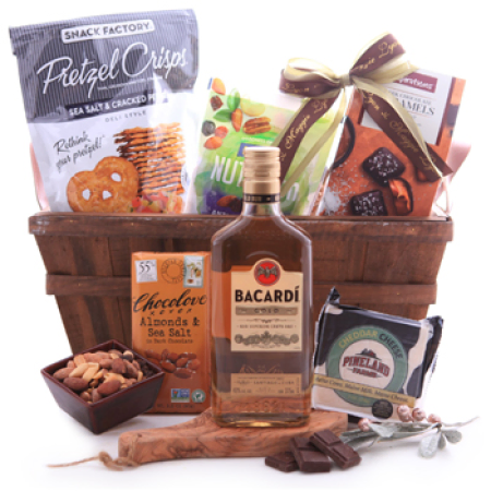 Bacardi Sweet and Savory Basket