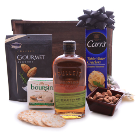 Bulleit Whiskey Savory Gift Basket