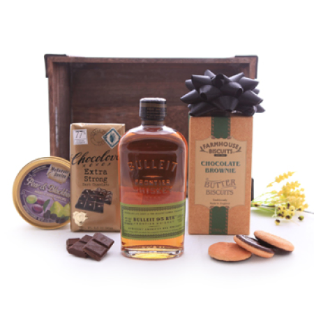 Bulleit Whiskey Sweet Gift Basket