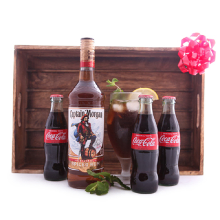 Captain Morgan and Coke Gift Set