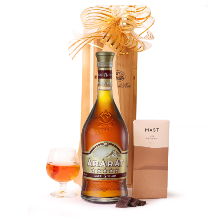 Coñac y el regalo del chocolate Set