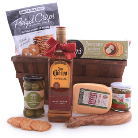 Jose Cuervo Blue Agave Gold Tequila Savory Basket