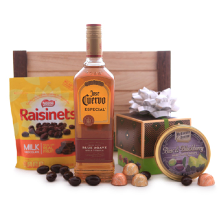 Jose Cuervo Blue Agave Gold Tequila and Sweets Gift