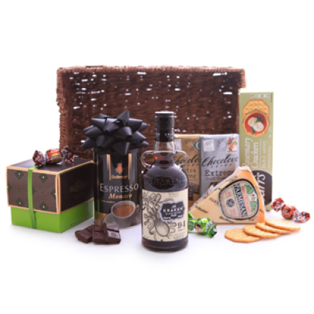 Kraken Black Spiced Rum Sweet and Savory Basket
