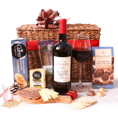 Red Wine Festivities Basket