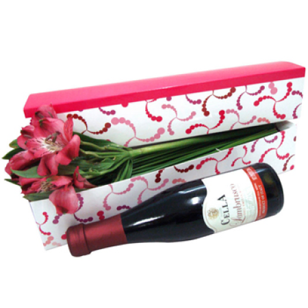 Flores y Vino Set de regalo