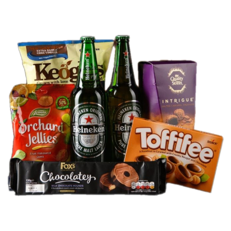 El paquete de bocadillos de Heineken