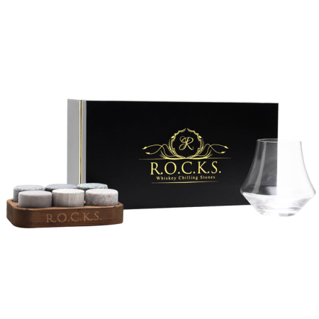 Whiskey Stone and Nosing Glass Gift Set